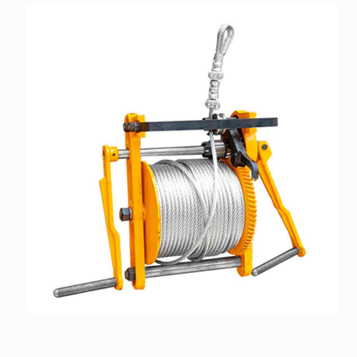 Malacate manual para hamaca con 100 mts de cable