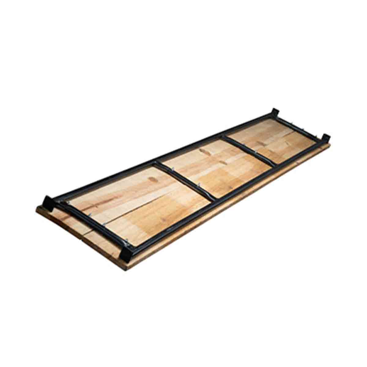 Tablon o plataforma con marco de metal